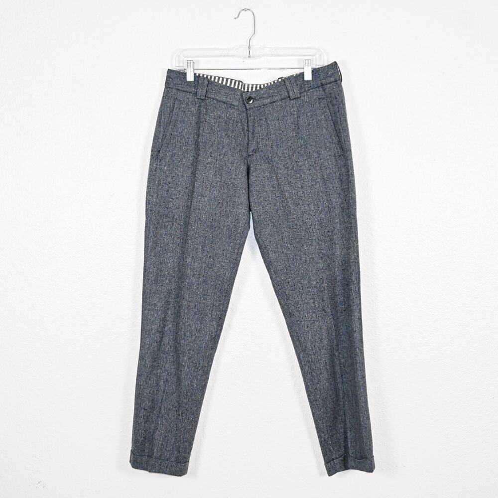 Alice + Olivia Trouser Pants in blue lighweight fabric 34waist